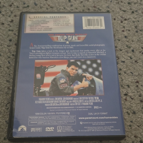 Top Gun DVD - Picture 2 of 2